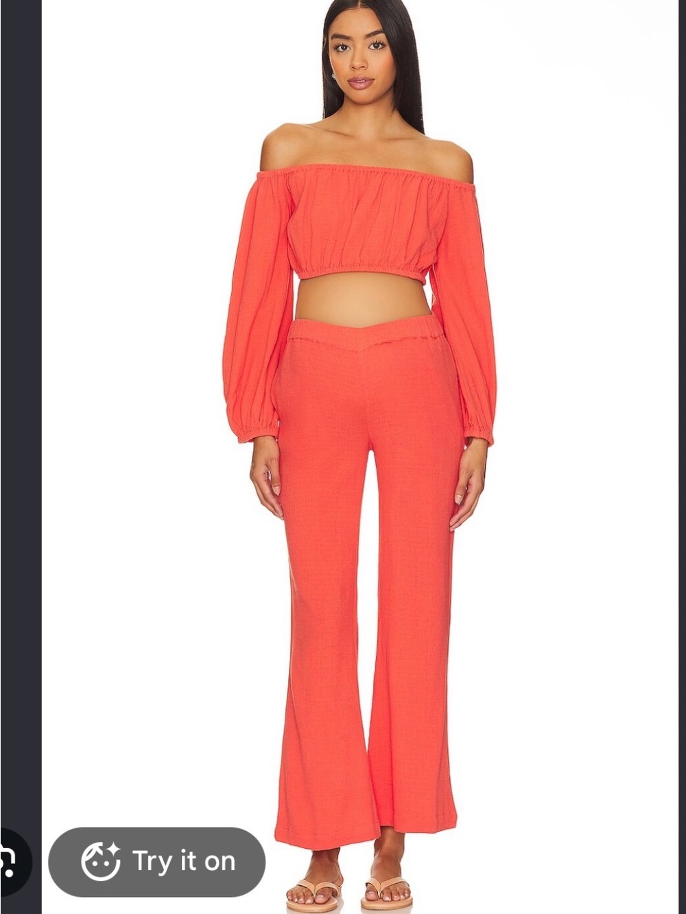NWT Rena Maternity Top AND Shawna pant set in Coral By HATCH